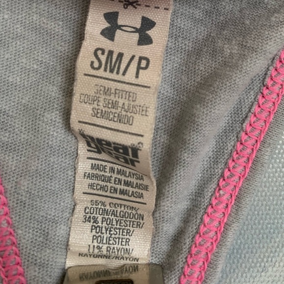 Rare Underarmour Hero Semi-Fitted Racerback Pink Tank Top Heat Gear💕 - Picture 9 of 14
